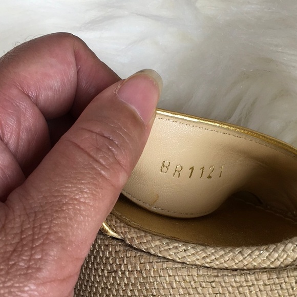 Louis Vuitton wedge sandals sz 36.5 - Picture 8 of 13